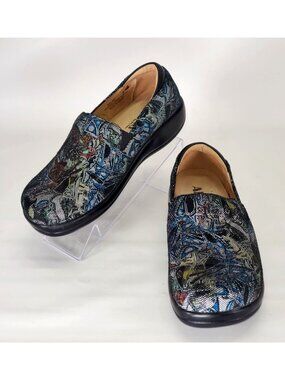 Alegria Women Multicolor All Leather Shoes Slip On KEL-442 Clogs 38 US 7.5 1400